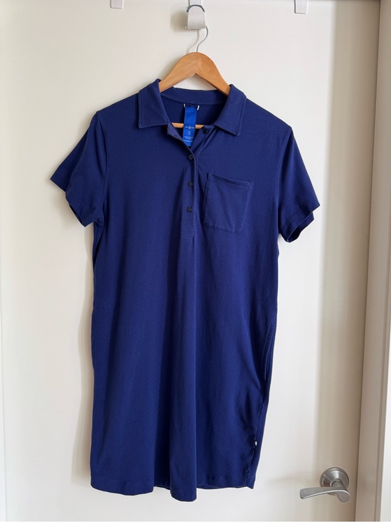 Kit and Ace Dresses & Skirts - Kit and Ace Navy Short-Sleeve Polo with Chest Pocket